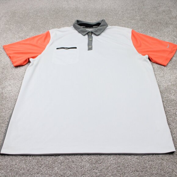 Nike Innovation Color Golf Polo Shirt Mens XL Gray Dri-Fit Tour Performance S/S - Picture 2 of 13
